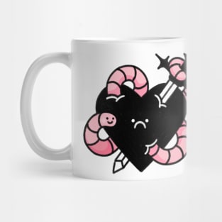 Heart worm but cute Mug